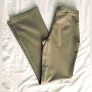 90’s Express thick tan stretchy straight leg pants.